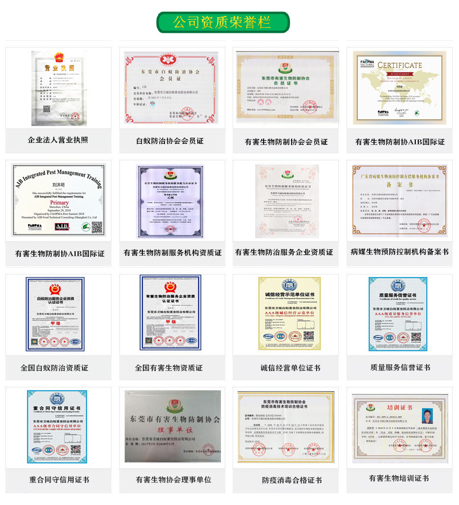 惠州市衛城白蟻防治有限公司